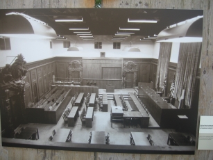 The courtroom in Nuremburg