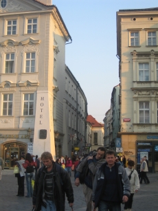 Narrow street leading away from Old Town Square