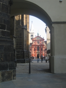 The Basilica through an archway