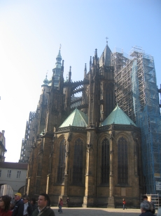 The eastern end of the cathedral