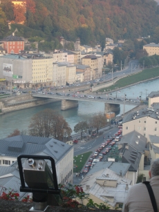 Heavy traffic in Salzburg