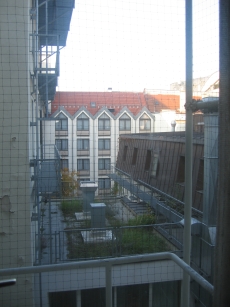 The lovely view from my hotel room in Munich