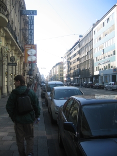 Rob walking the streets of Munich