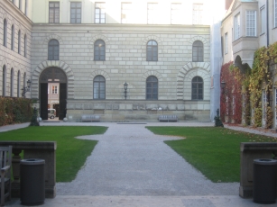 The courtyard in the Residenz in Munich