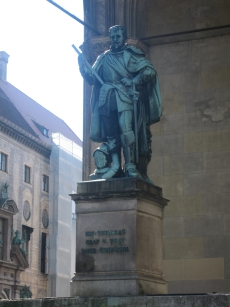 The left statue