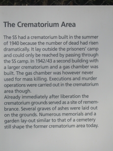 The sign describing the general crematorium area