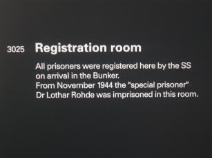 The SS registration room in the bunker