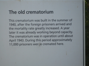 The old crematorium at the Dachau concentration camp