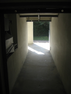 The fumigation chambers at the Dachau concentration camp