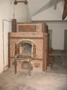 One of the ovens in Barrack X at the Dachau concentration camp