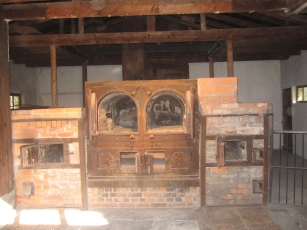 The old crematorium at the Dachau concentration camp