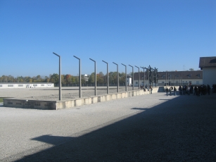 The roll call grounds at Dachau