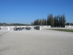 The roll call grounds at Dachau